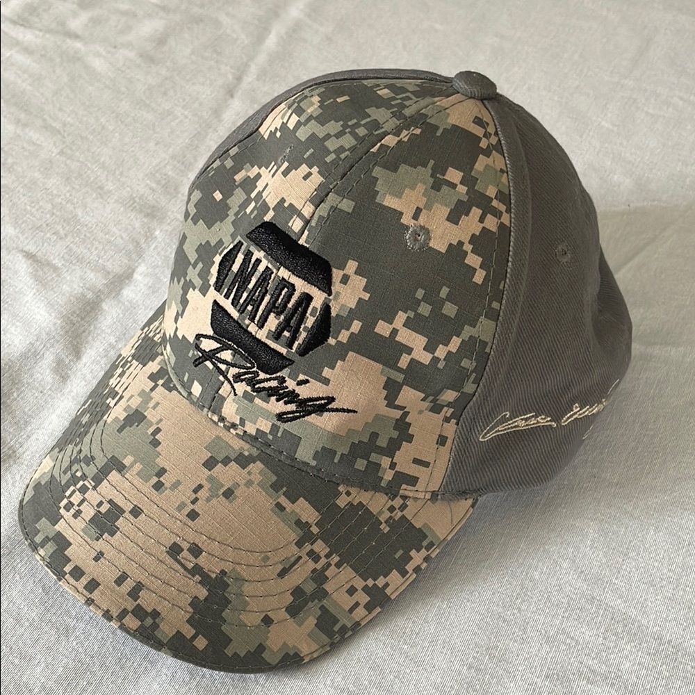 Napa Racing camo hat Chase Elliot & Ron Capps NASCAR Fallen Heroes